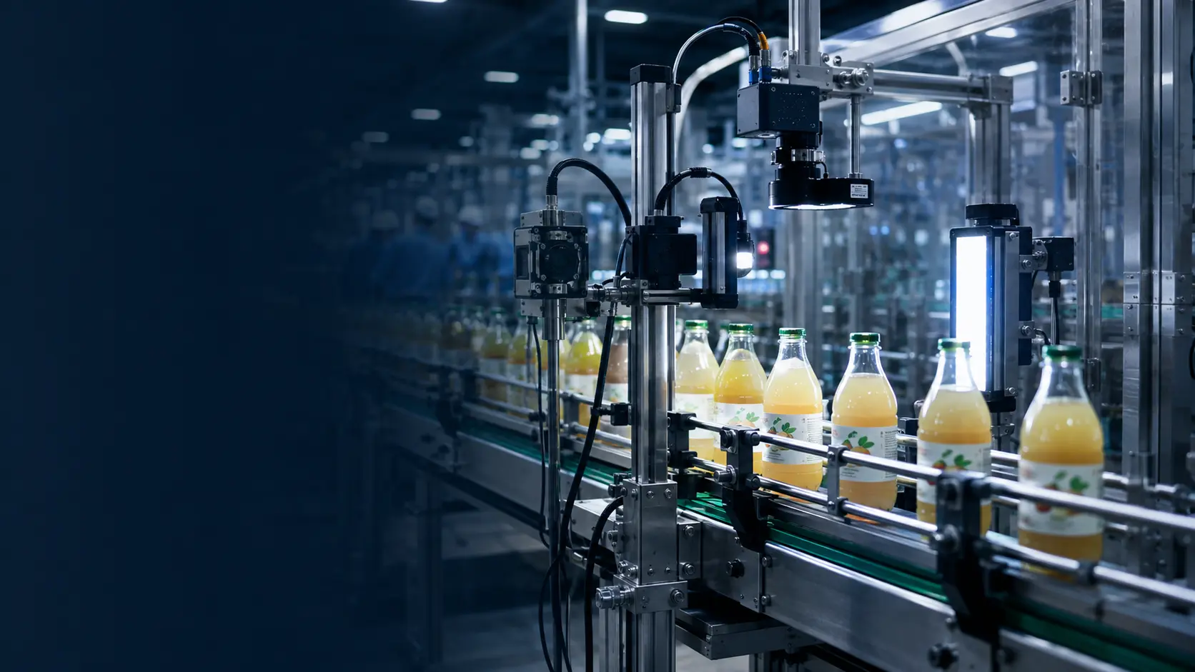 Labelled containers passing an automated code inspection station